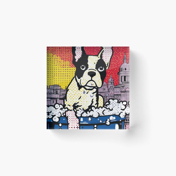 Item preview, Playful French Bulldog in Bubble Bath designed and sold by lautir.