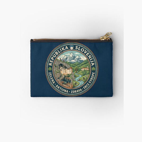 Item preview, Slovenia Illustration Travel Art Badge designed and sold by KrisSidDesigns.