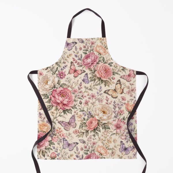 Artikelvorschau, Blumenmuster „Schmetterlingsgarten“ – Romantisches, nahtloses Vintage-Design mit botanischen Elementen entworfen und verkauft von Creativeeworld777.