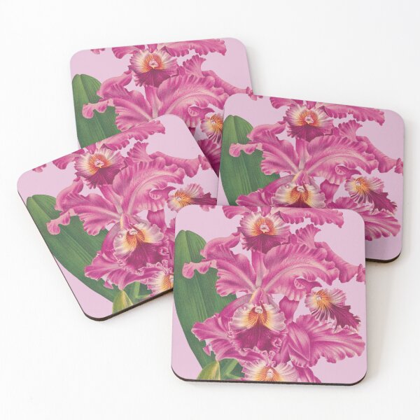 Item preview, vintage pink orchid designed and sold by okapia concolor.
