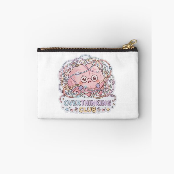 Item preview, Overthinking Club Sticker | Anxiety Mood designed and sold by CutePlix.