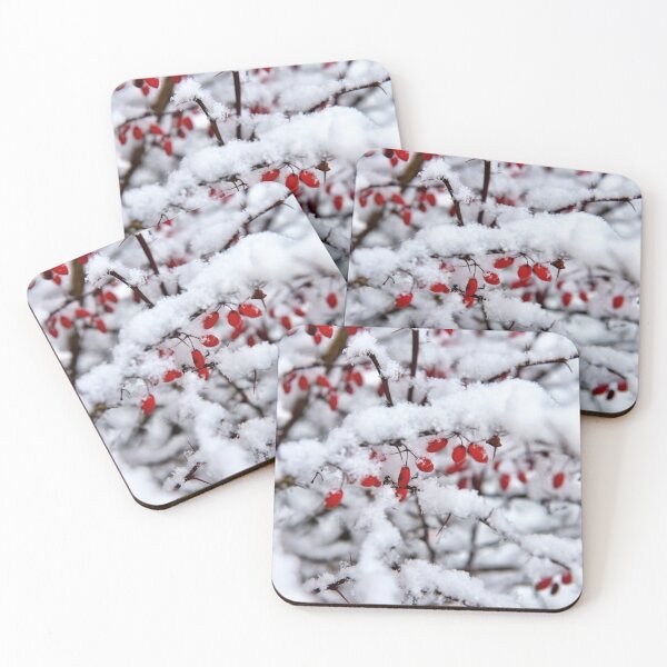 Item preview, Red berries and snow designed and sold by AsahiNoAme.