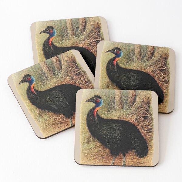 Item preview, vintage cassowary designed and sold by okapia concolor.