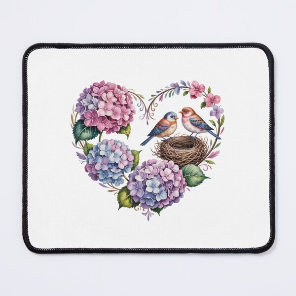 Item preview, Birds Nestled Among Hydrangeas designed and sold by jkrphoto.