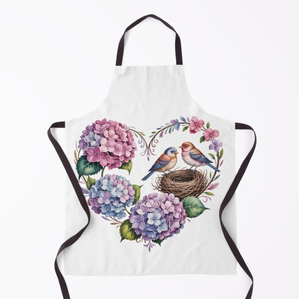 Item preview, Birds Nestled Among Hydrangeas designed and sold by jkrphoto.