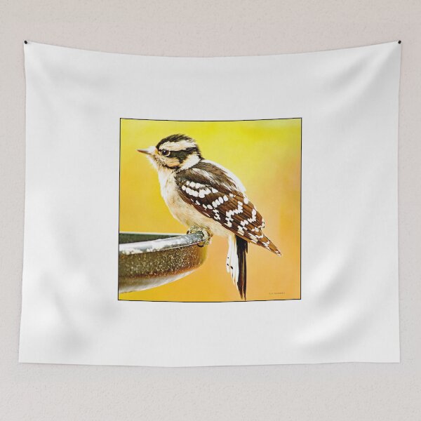Item preview, Downy Woodpecker, Female, Animal Portrait, Profile designed and sold by AMacGPhilly.