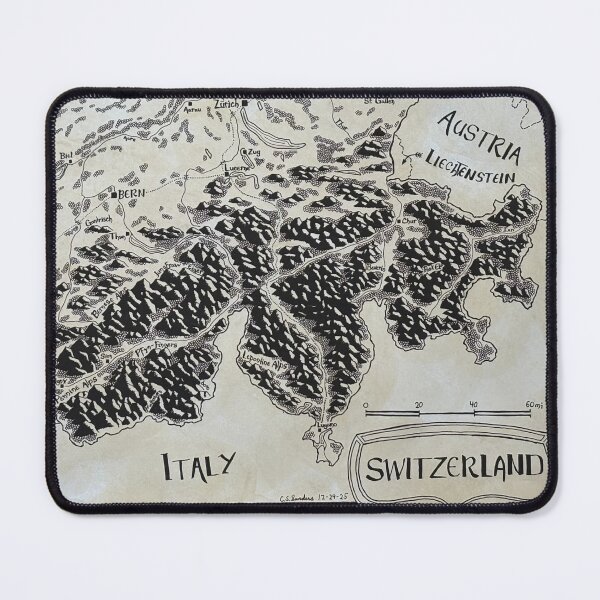 Item preview, Map of Switzerland designed and sold by Koala-ty_Made.