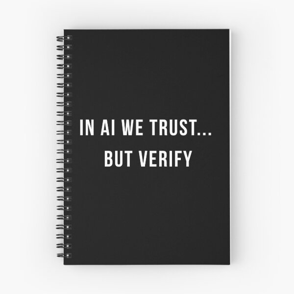 Artikelvorschau, „Wir vertrauen KI, aber überprüfen ist besser“-Shirt | Humor für KI-Entwickler | ChatGPT-T-Shirt | Technikgeschenk entworfen und verkauft von HippyTees.