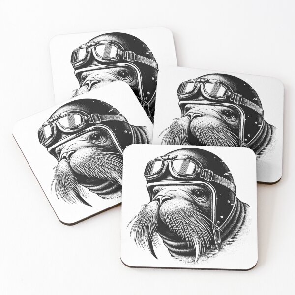 Item preview, Walrus Biker designed and sold by derpfudge.