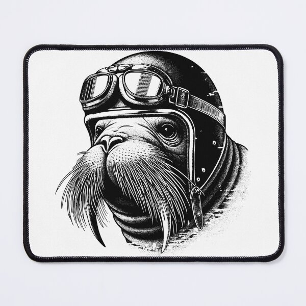 Item preview, Walrus Biker designed and sold by derpfudge.
