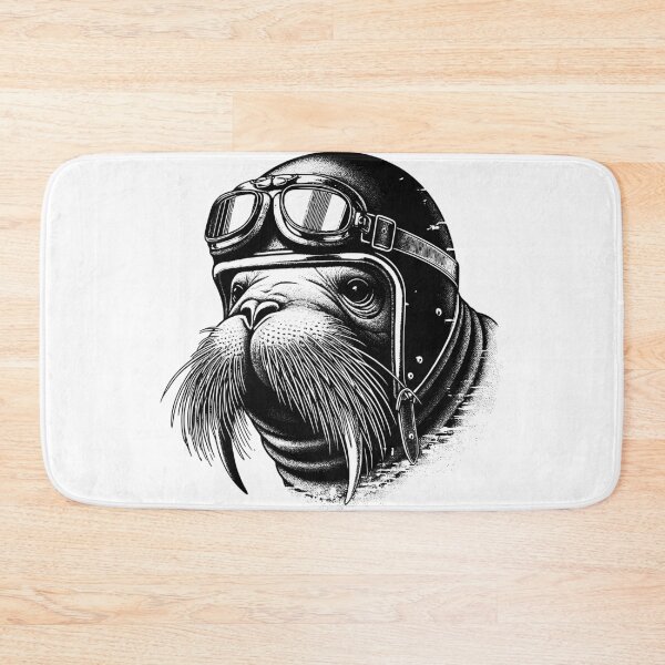 Item preview, Walrus Biker designed and sold by derpfudge.