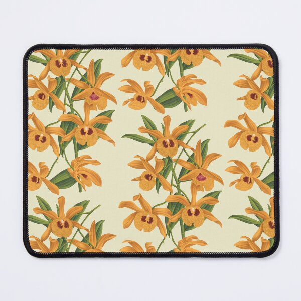 Item preview, vintage yellow orchids designed and sold by okapia concolor.