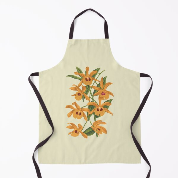 Item preview, vintage yellow orchids designed and sold by okapia concolor.