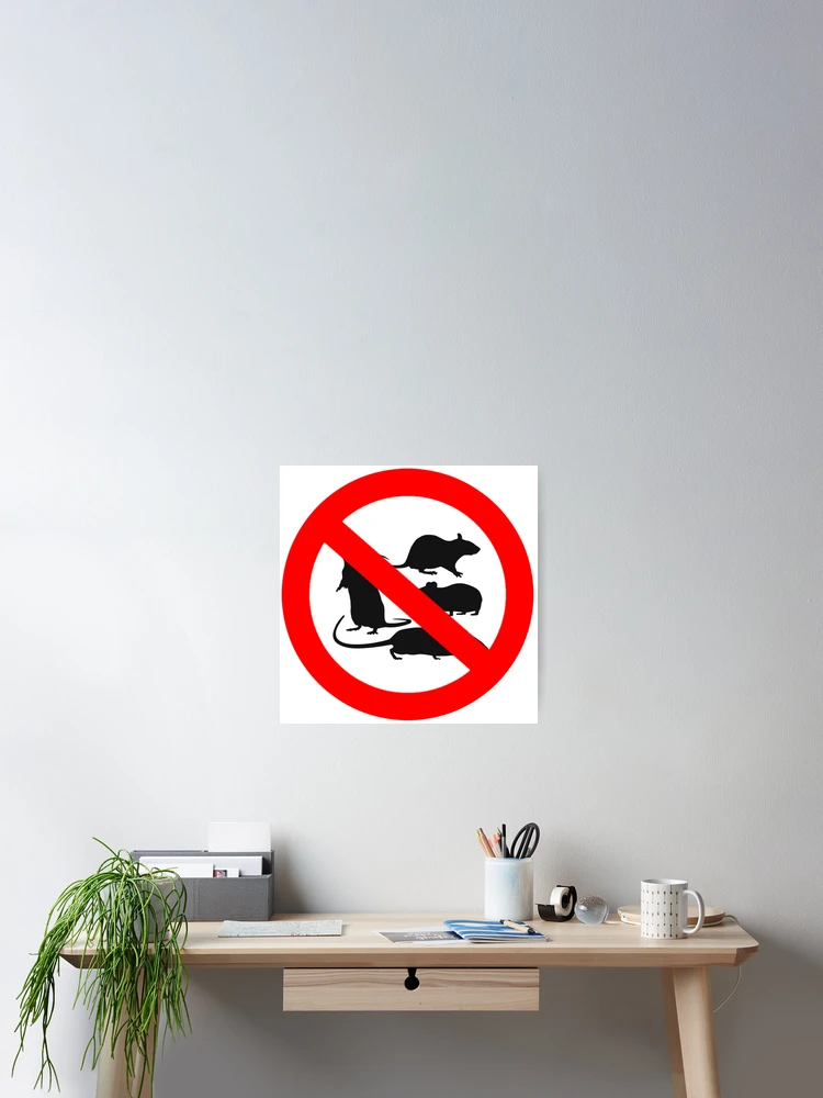Thumbnail 2 von 3, Poster, Keine Ratten designt und verkauft von Waste Brain.