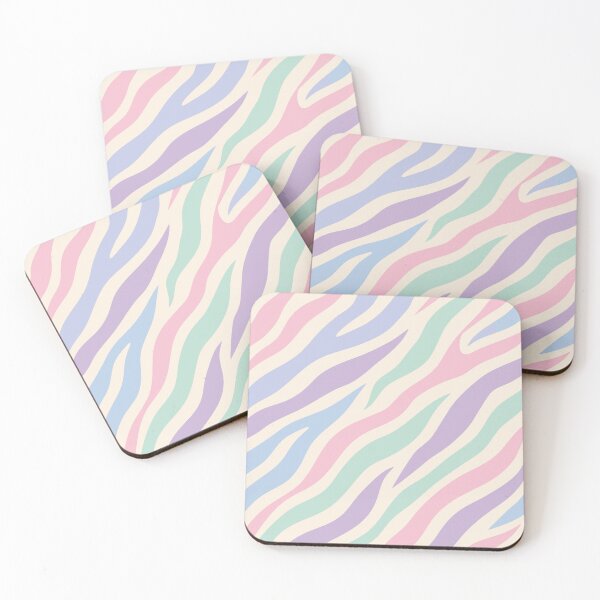 Item preview, Pastel Zebra Print Pattern Colorful Retro Animal Stripes designed and sold by Tattee.