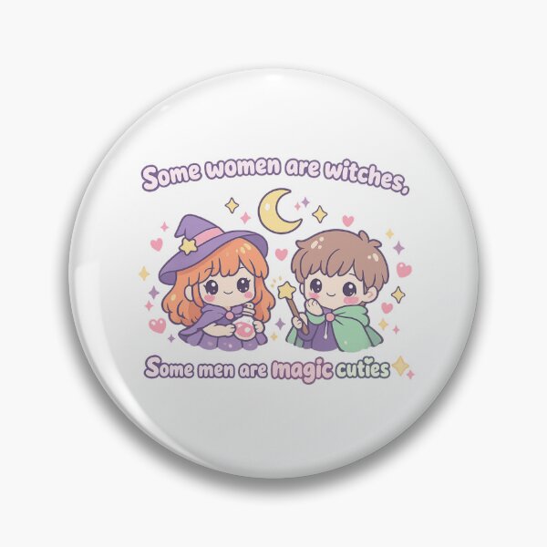 Item preview, Some Women Are Witches Some Men Are Magic Cuties ✨ Cute Kawaii Witch Design designed and sold by MarekoraStudio.
