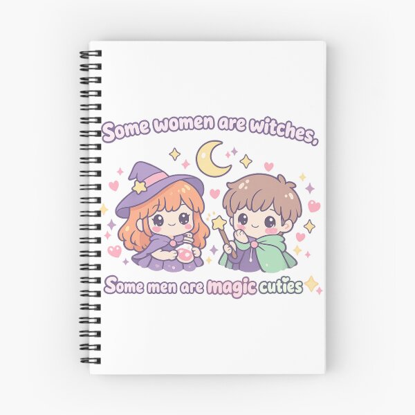 Item preview, Some Women Are Witches Some Men Are Magic Cuties ✨ Cute Kawaii Witch Design designed and sold by MarekoraStudio.