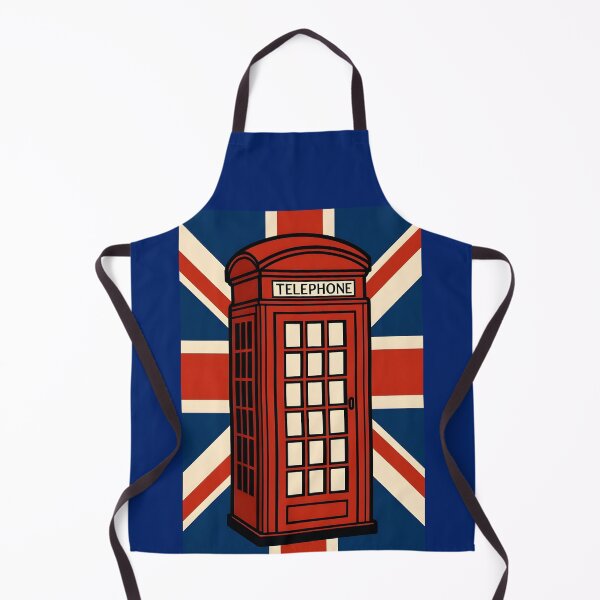 Item preview, Vintage Red London Telephone Box with Union Jack Flag designed and sold by Sybille-Yates.