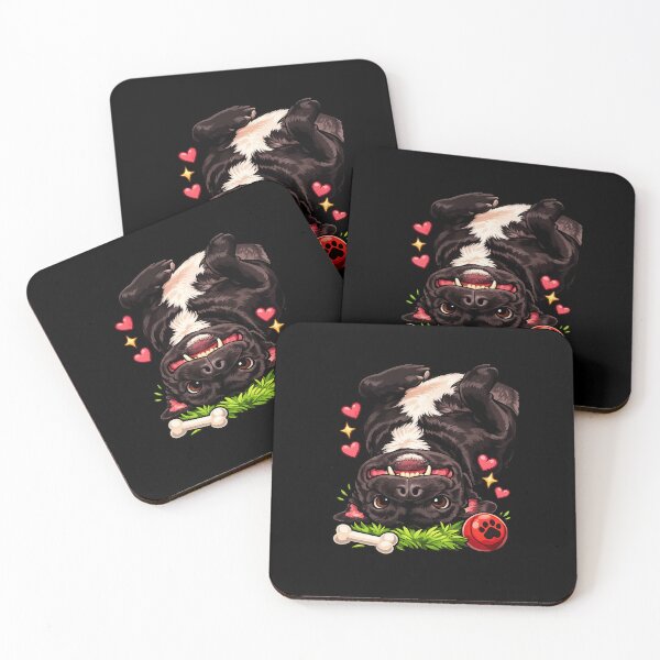 Item preview, Funny Upside Down Staffy Dog Cartoon designed and sold by TheSlowShore.
