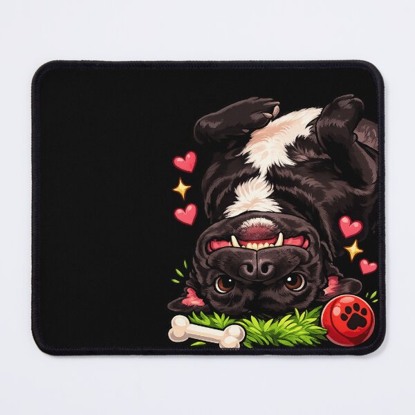 Item preview, Funny Upside Down Staffy Dog Cartoon designed and sold by TheSlowShore.
