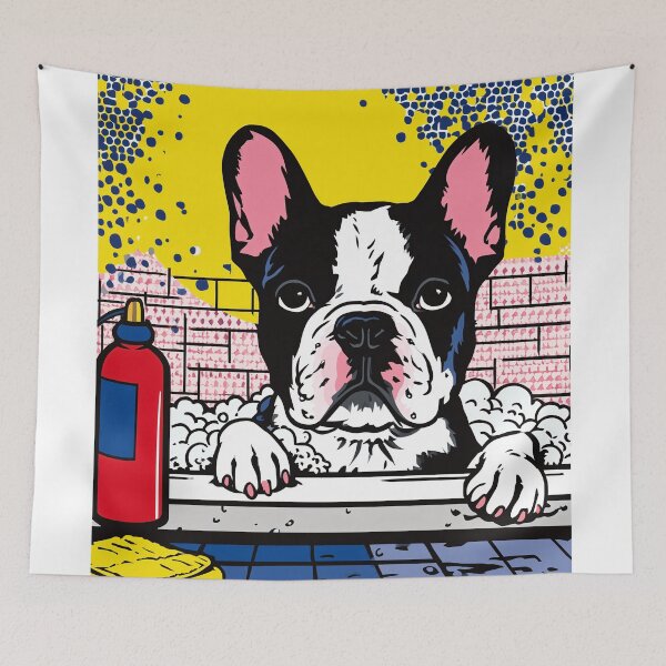 Item preview, Bulldog in a Bubble Bath designed and sold by lautir.