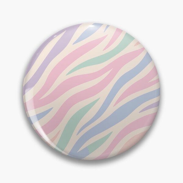 Item preview, Pastel Rainbow Zebra Print Pattern Soft Retro Animal Stripes designed and sold by Tattee.