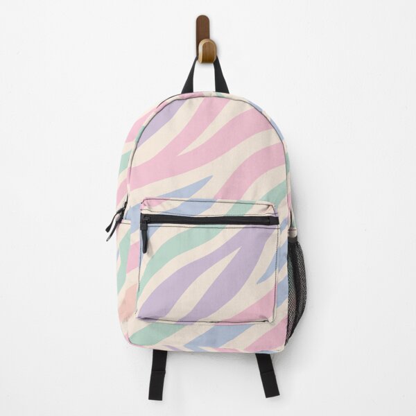Item preview, Pastel Rainbow Zebra Print Pattern Soft Retro Animal Stripes designed and sold by Tattee.