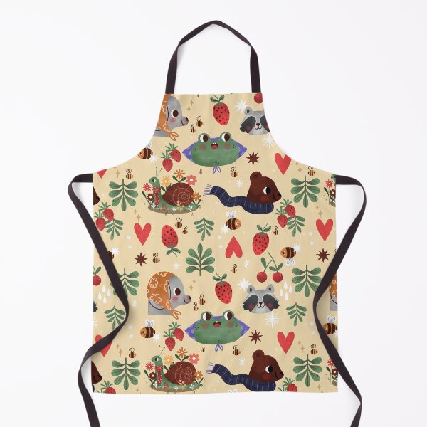 Item preview, cottagecore snail garden bee frog raccoon bear designed and sold by Gossip Rag.