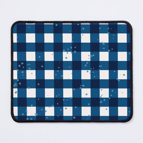 Item preview, Dark Blue Gingham & Polka Dots designed and sold by Pinecone Place.