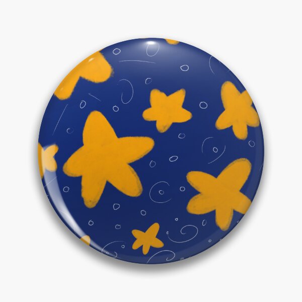 Item preview, Twirly stars in night sky (orange) designed and sold by Tiny-Sugar-Dove.