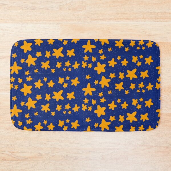 Item preview, Twirly stars in night sky (orange) designed and sold by Tiny-Sugar-Dove.