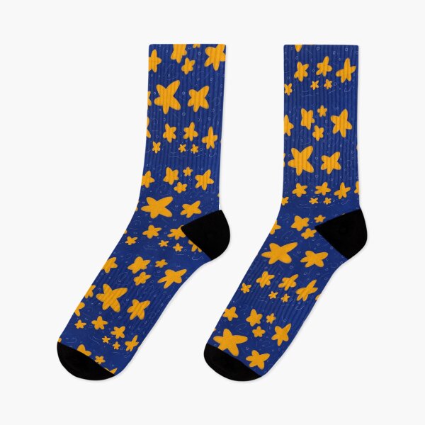 Item preview, Twirly stars in night sky (orange) designed and sold by Tiny-Sugar-Dove.