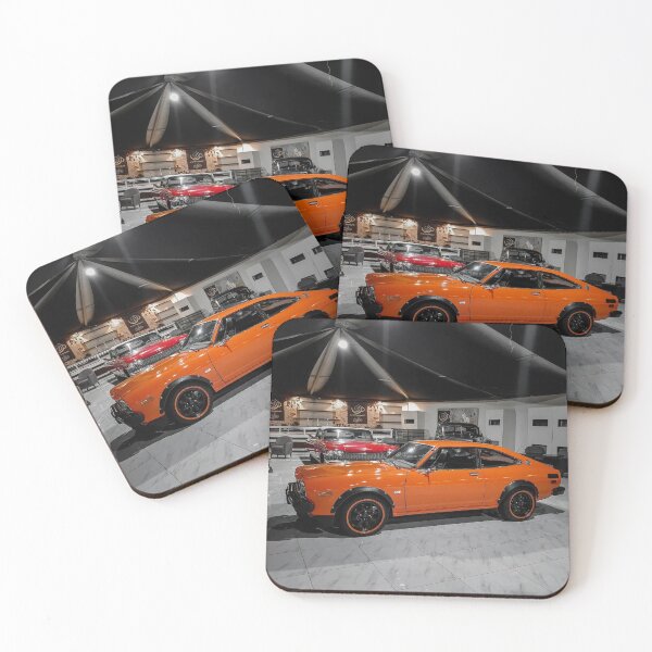 Item preview, striking, vintage orange coupe designed and sold by StickerRaven.