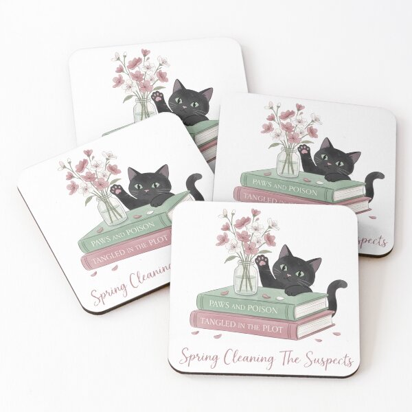 Item preview, Spring Cleaning The Suspects — Spring Flowers Cat Mystery Tee designed and sold by kosimazaki.