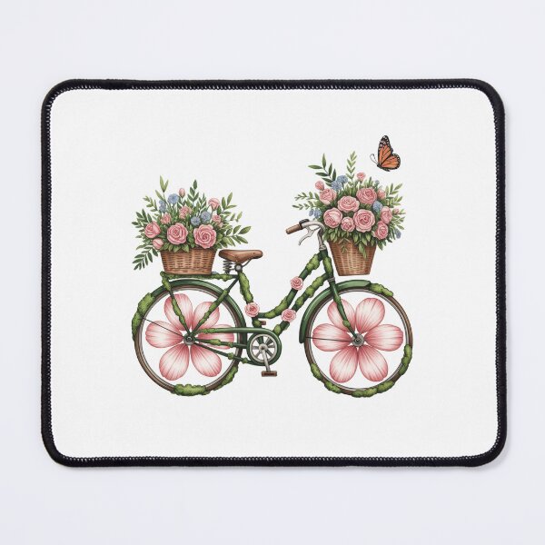 Item preview, Floral Bicycle with Butterfly designed and sold by jkrphoto.
