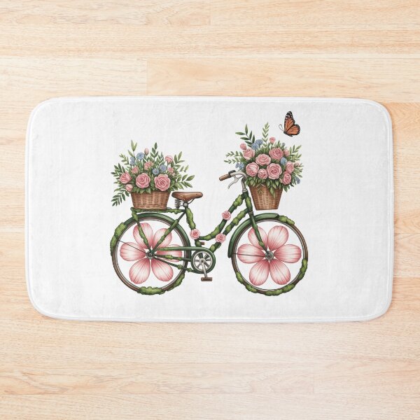 Item preview, Floral Bicycle with Butterfly designed and sold by jkrphoto.