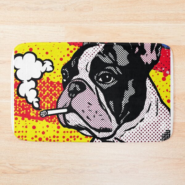 Item preview, Smoking French Bulldog in Pop Art Style designed and sold by lautir.