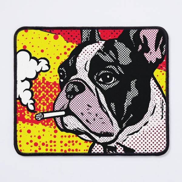 Item preview, Smoking French Bulldog in Pop Art Style designed and sold by lautir.