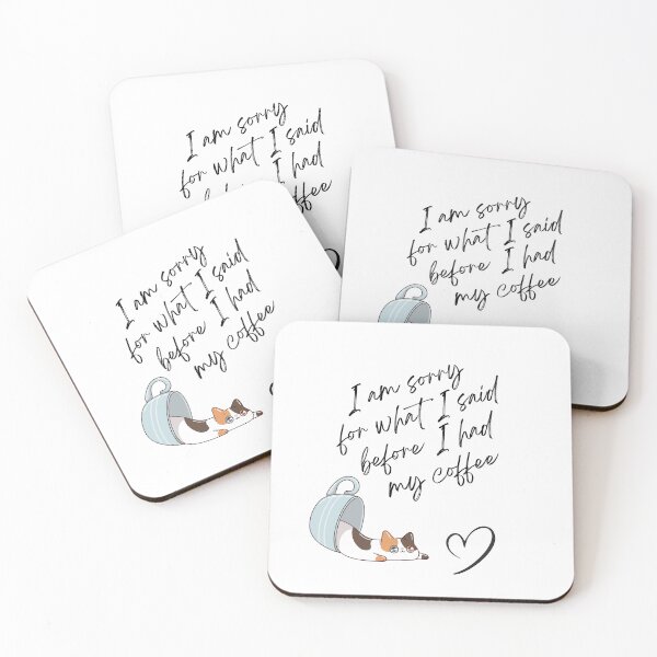 Item preview, I Am Sorry For What I Said Before I Had My Coffee Cat Mug designed and sold by gluxdesing.