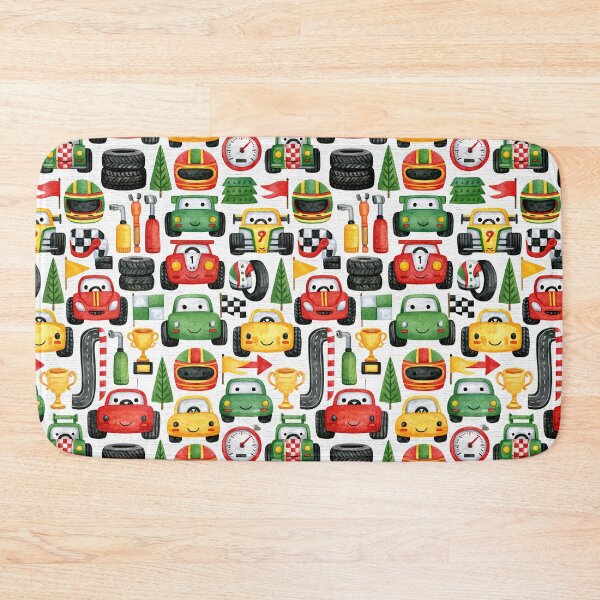 Item preview, Formula Racing Cars and Checkered Flags Pattern designed and sold by Piotrek0001.