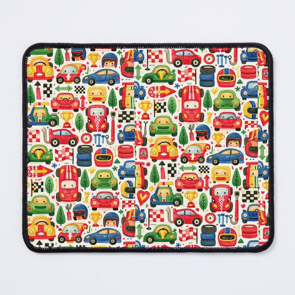 Item preview, Busy Colorful Racing Cars and Tools Kids Pattern designed and sold by Piotrek0001.