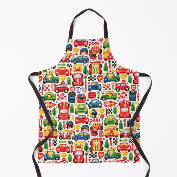 Item preview, Busy Colorful Racing Cars and Tools Kids Pattern designed and sold by Piotrek0001.