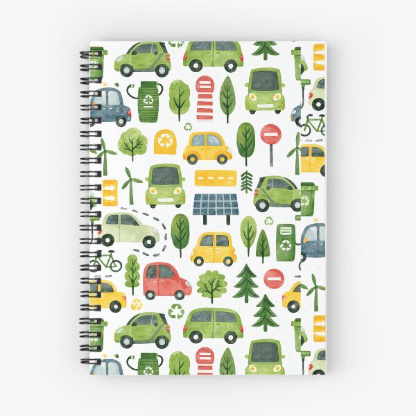 Item preview, Green City Windmills and Cars Environmental Pattern designed and sold by Piotrek0001.