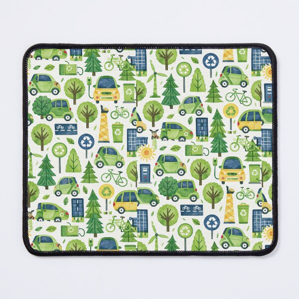 Item preview, Green Nature City Transport and Bicycles Pattern designed and sold by Piotrek0001.