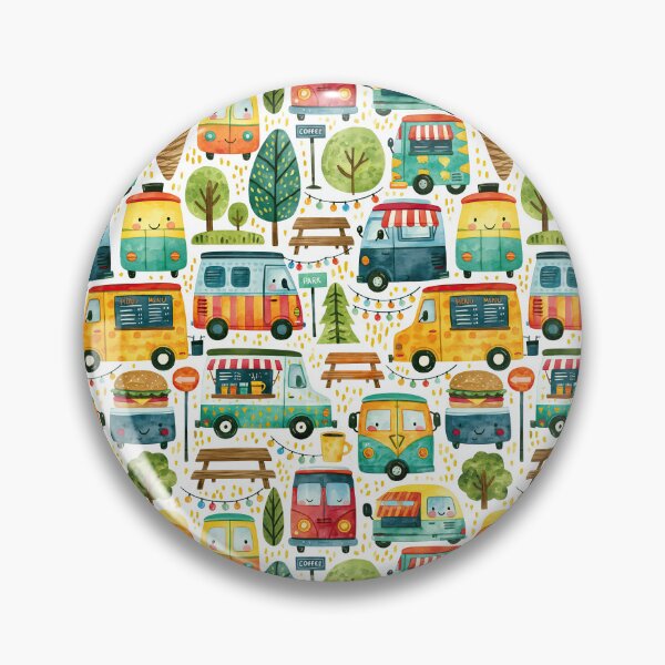 Item preview, Vintage Camper Vans and String Lights Nursery Art designed and sold by Piotrek0001.