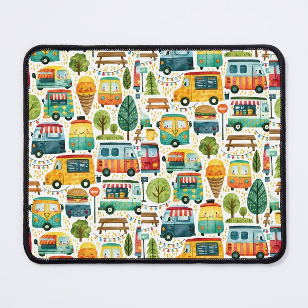 Item preview, Vintage Camper Vans and String Lights Nursery Art designed and sold by Piotrek0001.