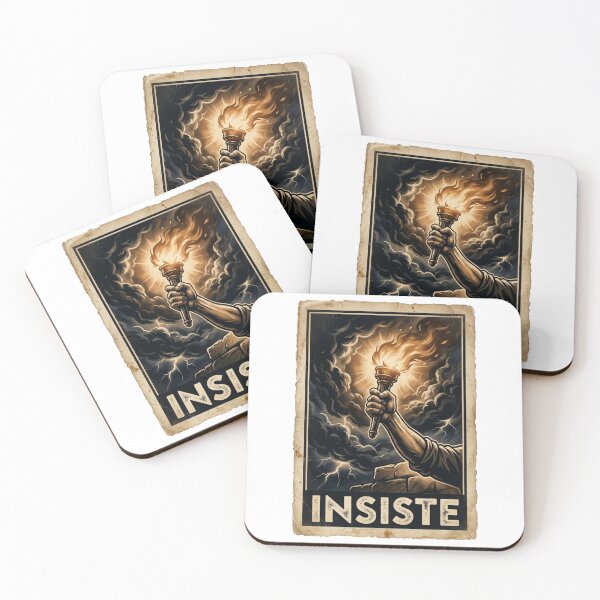 Item preview, Insiste Vintage Motivational Torch Art designed and sold by DuckOddity.