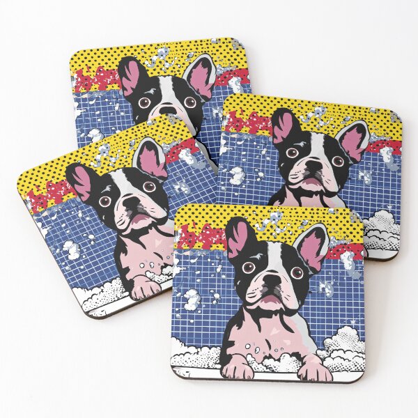 Item preview, French Bulldog in Pop Art Bathtub designed and sold by lautir.