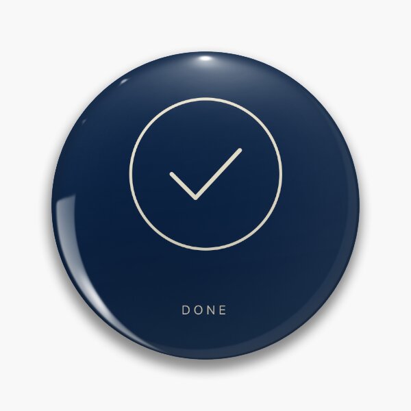 Item preview, Done — minimalist checkmark in circle productivity icon - cream designed and sold by BalancedCoNL.