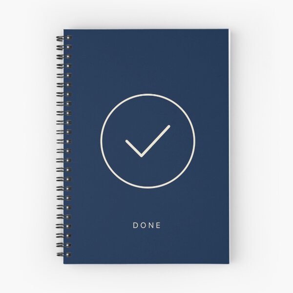 Item preview, Done — minimalist checkmark in circle productivity icon - cream designed and sold by BalancedCoNL.